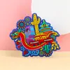 Ímãs de Geladeira Culturais e Criativos de Borracha Macia de PVC Personalizados para Atrações Arquitetônicas de Chengdu e Xi'An e Lembrancinhas Turísticas