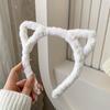 Haiyue Jewelry Diadema de Orejas de Gato de Peluche Linda para Mujer Otoño/Invierno Celebridad de Internet 2022 Nuevo Aro para el Cabello de Presión Mao Mao