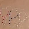 Tobillera de venta caliente con accesorios de tobillo de diamantes de imitación Joyería de playa transfronteriza europea y americana Tobillera corporal moda Joker suministro directo de fábrica