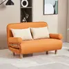 Sofá-cama dobrável de uso duplo para casa, cama multifuncional de solteiro/casal para apartamentos pequenos e casas de aluguel, couro tipo garra de gato, preço especial, popular online
