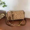 Bolso de Mujer 2026 Nuevo Bolso de Mahjong KouC Bolso de Axila Bolso Clásico de Hombro Único Cruzado Asa de Cadena Bolso Cuadrado Pequeño Mujer