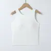 Camiseta de Verano para Mujer con Almohadillas en el Pecho, Chaleco de Hombro Ancho, Sin Mangas, Sin Aros, con Sujetador, Ropa Interior Slim Integral