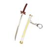 Ghost Destroy Mini Katana 15cm Columna de Gusano Extremo Mariposa Vaina Duradera Modelo de Arma Llavero Colgante Adornos de Escritorio