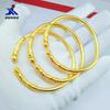 Suministro transfronterizo boutique latón chapado en oro Lotus stick pulsera abierta para mujer chapado al vacío imitación oro joyería de boda