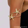 Pulsera de Brazo de Estrella de Mar Nueva de Venta Caliente Transfronteriza Simple de Gama Alta Brillante Estilo Bohemio Accesorios de Pulsera de Estrella de Mar