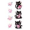 Adhesivo de Tatuaje Temporal Luminoso de Dibujos Animados de Gato de Amor para Mujer Impermeable de Larga Duración Lindo Patrón de Brazo Espalda Dopamina Ins