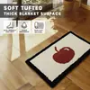 Tapete de Inverno Cruzado Imitação de Caxemira Tuftado para Quarto Sala de Estar Tapete Antiderrapante Absorvente de Água para Banheiro Tapete para Porta de Entrada