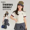 Camiseta de Manga Corta para Niña Yojia Verano 2026 Estilo Nuevo Elegante Ajustada Ropa para Niña Tops Cuello Redondo Ropa de Verano para Niños