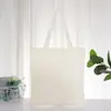 Bolsa de lona para pintura à mão em branco bolsa de algodão publicitária para estudantes bolsa de ombro simples de lona atacado personalizado