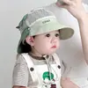 Sombrero de Pescador para Bebé de Verano Unisex para Niños con Chal, Sombrero de Sol de Malla de Secado Rápido para Bebés con Ala Grande