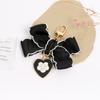Fita criativa Love Alloy Keychain Pingente Pequeno Tecido Fresco Pérola Acessórios de Corrente Fone de Ouvido Capa Bolsa Decoração