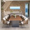 Sillón de Ratán Nórdico para Exterior Sofá Exterior Balcón Patio Villa Jardín Ocio Sofá Doble de Ratán Combinación Muebles