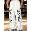 Pantalones deportivos de estilo callejero americano transfronterizos, estilo jazz relajado, joggers de pierna recta, pantalones largos casuales holgados de hip-hop