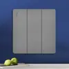Tomada de Parede Cinza Versão Hong Kong e Austrália Tomada Estilo Britânico 13A com Painel de Interruptores de Carregamento Tipo-C+USB para Exportação