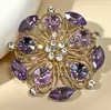 Broche de Galho de Oliveira de Vidro Elegante e Moderno Estilo Coreano, Alfinete de Lapela, Acessório para Roupa, Broche, Moda Europeia e Americana
