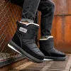 Botas de Nieve Modelo Nuevo Invierno 2026 con Forro de Felpa, Engrosadas y Cálidas, Zapatos de Algodón Antideslizantes para Hombre de Talla Grande, Zapatos de Algodón para Exteriores del Noreste