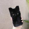 Funda de Teléfono con Temática de Gato para iPhone 15, Nueva Funda Protectora de Felpa para Teléfono Apple, Anticaídas y Antideslizante para 14 Pro