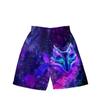 Pantalones cortos de playa para vacaciones con estampado digital 3D FOX Fantasy, pantalones cortos casuales de moda para pareja, ropa de verano para exteriores para mujer