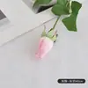 Flores Artificiales con Tacto Real, Flores Falsas de Gama Alta tipo Rosa, 3 Cabezas, Sensación Hidratante y Realista, para Decoración de Hotel y Hogar, Venta al por Mayor de Comercio Exterior Transfronterizo