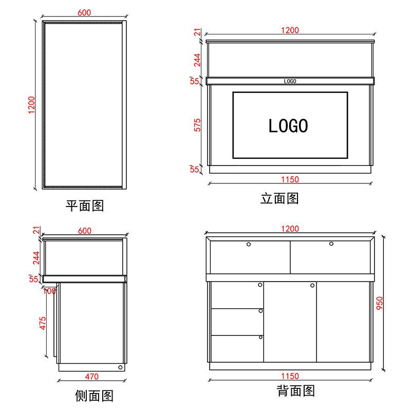 顶级前柜1格