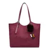 Bolso de mujer retro de color liso muy vendido, modelo nuevo 2026, bolso de hombro de alta gama, bolso tote de gran capacidad, bolso de moda para el día a día