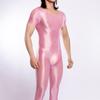 Body Sexy Transfronteiriço Europeu e Americano de Nove Cores Alta Elasticidade Plus Size Camada Base para Homens, Peça Brilhante e Sedosa de Ajuste Apertado