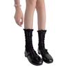 Calcetines de otoño 2025 Zhuji Nuevos Calcetines de Pantorrilla para Mujer Calcetines de Malla Fina Transpirables con Encaje Estilo Ballet Medias Calcetines para Mujer