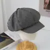 Nuevo sombrero octagonal simple para todas las estaciones para adultos, sombrero artístico para mujer, protección solar, sombrero fresco versátil 01