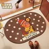 Tapete de Banheiro com Padrão de Estrelas, Carpete Antiderrapante para Entrada de Banheiro e Vaso Sanitário, Tapete macio de Terra de Diatomáceas Absorvente Antiderrapante