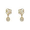 Pendientes de Nuevo Estilo para Mujer, Aguja de Plata S925, Diseño de Nicho, Sensación de Alta Gama, Clips para Orejas, Joyería de Moda Tendencia, Venta al por Mayor de Fábrica
