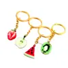 Colgante de Kiwi Llavero de Fruta Fresa Fruta Fresca Verano Popular Lote Mixto Colgante Llavero de Manzana