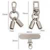Acessórios de conexão para pulseira de celular, argola de mola com fivela redonda, acessórios de ferragem para cordão de argola de mola, pulseira de celular DIY feita à mão