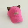 Boné de beisebol infantil transfronteiriço Outono Novo estilo Meninos e meninas Boné bico de pato Comércio exterior Estampa de leopardo Orelha Lã de cordeiro Chapéu de bebê