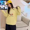 Suéter de Otoño/Invierno para Niñas 2026 Nuevo Estilo Chica Dulce Estilo Coreano Mediano/Grande Niños Dibujos Animados Cuello Redondo Top de Punto Capa Base