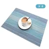 Manteles Individuales Navideños con Degradado al por Mayor Transfronterizos, Tapetes Aislantes del Calor, PVC Tejido Engrosado, Manteles Individuales y Posavasos a Prueba de Aceite e Impermeables
