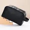 Bolsa de Cosméticos para Hombre con Patrón de Lichi de PU, Bolso Multifuncional Impermeable para Artículos de Tocador, Bolsa de Almacenamiento para Viaje, Disponible en Stock Transfronterizo