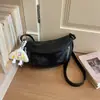 Bolso Bandolera Retro de Albóndigas Simple de Nicho 2026 Nuevo Estilo Otoño Temprano Moda Tendencia Color Sólido para el Trabajo y el Viaje Bolso de Hombro Único