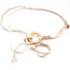 Cinturón de Cuerda de Algodón para Mujer Accesorios Retro de Alta Gama Vestido Decorativo Cuerda de Cintura Étnica Beige Moda Combinable Jeans