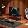Prateleira de Armazenamento para Mesa, Suporte para Monitor de Computador, Organizador de Teclado, Suporte para Laptop