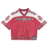 2026 Camiseta Deportiva Retro de Comercio Exterior Transfronteriza Personalizable Estilo Europeo y Americano Holgada Cuello en V Camiseta de Fan para Jóvenes Hombres y Mujeres