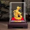 Ornamento de Veludo Flocado Ano do Carneiro Dourado Auspicioso e Desejoso Próspero Riqueza Presente de Reunião Anual Atraindo Riqueza e Tesouro Ornamento
