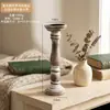 Suporte de Vela Ornamento Coluna Romana de Madeira Criativo Simples Retrô Artesanato Criativo Decoração para Cafeteria Loja de Chá com Leite