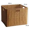 Cesta de almacenamiento de mimbre sintético ropa sucia juguetes bocadillos artículos varios cesta de almacenamiento tejida en bambú hogar sala de estar mueble de TV escritorio completo