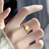 Anillo de reloj mini Libro Rojo femenino vintage de lujo ligero retro estilo Chanel anillo abierto de moda anillo todo-partido