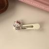 Pasador de Pelo de Gato Hellokitty de Dibujos Animados para Mujer Pinza Lateral para Ojo Pinza de Pico de Pato Flequillo Lateral de la Frente Clip para Cabello Suelto Accesorios para el Cabello