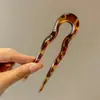Elegante Pasador de Acrílico en Forma de U para Mujer, Adecuado para Peinados de Moño, Nuevo Accesorio para el Cabello Estilo Chino