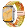 Para relógio Samsung watch7/4/5/6/FE fivela magnética de metal pulseira elástica de nylon trançado 18/20/22mm