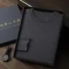 Suéter de Cachemira para Hombre de Cuello Redondo Otoño e Invierno, Suéter de Lana Tejido para Caballero de Negocios, Jersey de Manga Larga, Suéter de Cachemira para Vestir en Capas