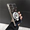 Suporte de Descompressão com Giroscópio Magnético Adequado para Capa de Celular Samsung S24Ultra Galvanizado Anti-Queda S23Plus Case Espacial