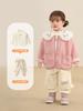 Jaqueta de Lã Kaka Panda para Meninas Roupas de Inverno para Crianças Top Quente de Inverno para Bebês Roupas de Outono e Inverno para Bebês Vestuário Infantil